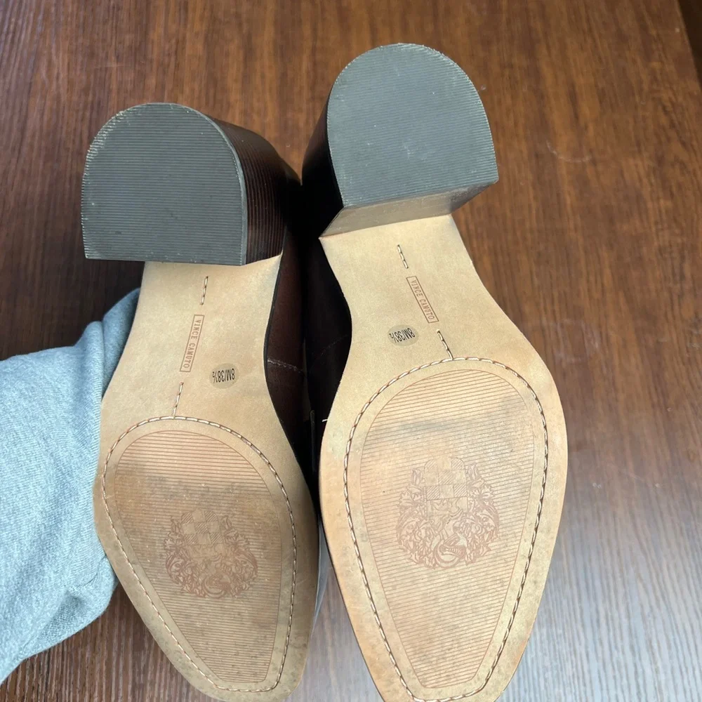 Vince Camuto Carigina Block Heel Leather Work Loafers, size 8 - Picture 7 of 7